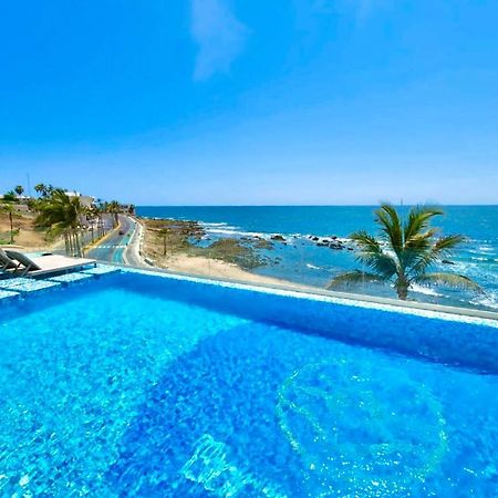 Malecón Vista al mar Alberca Infinity Jacuzzi Gym Mazatlán Exterior foto